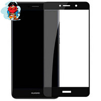 Защитное стекло для Huawei Y7 Prime (Y7 pro) 5D (полная проклейка), 2018 цвет: черный