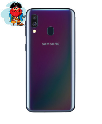 Задняя крышка (корпус) для Samsung Galaxy A40 (SM-A405), цвет: черный - фото 1 - id-p130027870