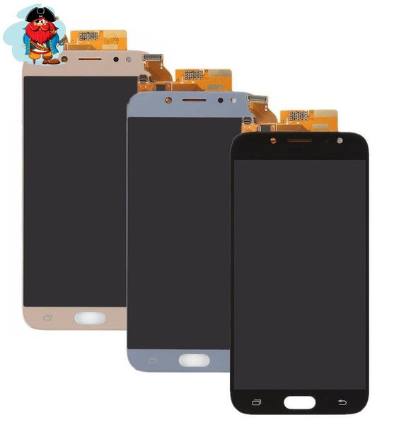 Экран для Samsung Galaxy J7 2017 (SM-J730F) с тачскрином, цвет: черный (оригинал) - фото 1 - id-p91015823