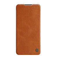 Кожаный чехол Nillkin Qin Leather Case Коричневый для Xiaomi Redmi Note 11 5G