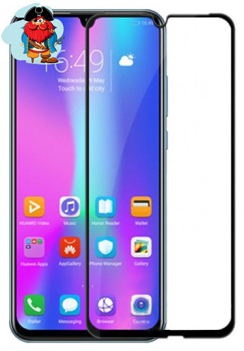 Защитное стекло для Huawei Honor 8S 2019 (KSA-LX9) 5D (полная проклейка), цвет: черный - фото 1 - id-p105541159
