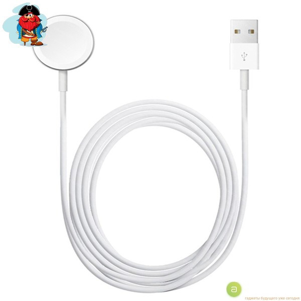 USB - Кабель для заряд Apple Watch с магнитным креплением (1м) - фото 1 - id-p108165004