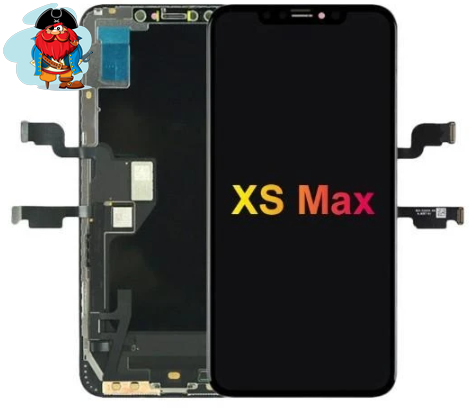 Экран для Apple iPhone XS Max с тачскрином, цвет: черный (оригинальный, переклейка) - фото 1 - id-p122262043