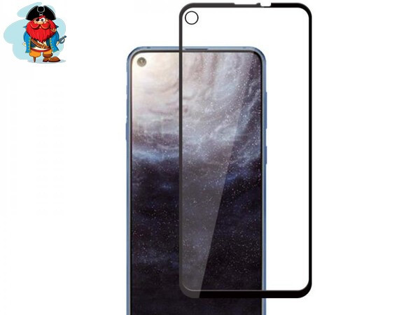 Защитное стекло для Samsung Galaxy M11 5D (полная проклейка), цвет: черный - фото 1 - id-p126647212