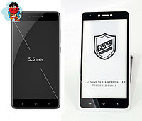 Защитное стекло для Xiaomi Redmi Note 4X 5D (полная проклейка), цвет: черный