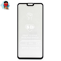 Защитное стекло для Huawei Honor 8X 5D (полная проклейка) цвет: черный