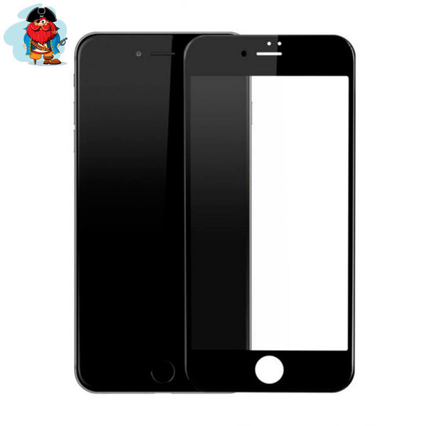 Защитное стекло Apple iPhone 8 Plus 5D (полная проклейка), цвет: черный - фото 1 - id-p92329239