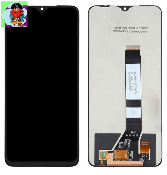 Экран для Xiaomi POCO M3 Pro с тачскрином, цвет: черный (оригинал) - фото 1 - id-p169972354