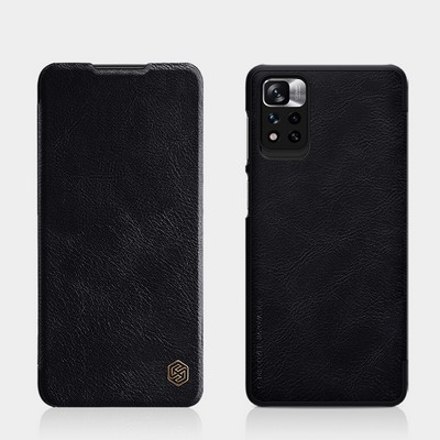 Кожаный чехол Nillkin Qin Leather Case Черный для Xiaomi Poco M4 Pro 5G - фото 4 - id-p175490328