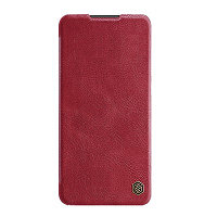 Кожаный чехол Nillkin Qin Leather Case Красный для Xiaomi Poco M4 Pro 5G