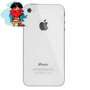Задняя крышка для Apple Iphone 4 (4G) A1332, A1349 цвет: белый - фото 1 - id-p88616421