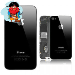 Задняя крышка для Apple Iphone 4S A1387 цвет: черный - фото 1 - id-p88616423