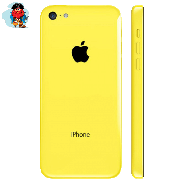 Задняя крышка (корпус) для Apple iPhone 5C (A1532, A1507, A1532, A1456, A1516, A1526, A1529) цвет: желтая - фото 1 - id-p88616444
