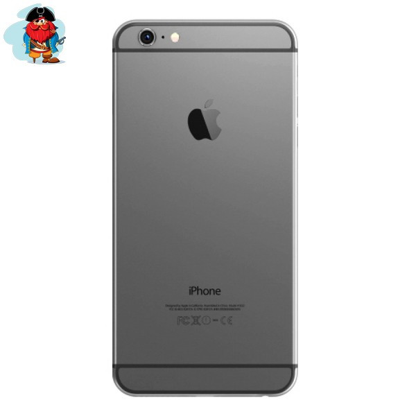 Задняя крышка (корпус) для Apple iPhone 6+ Plus (A1524, A1522) цвет: темно-серый - фото 1 - id-p88616450