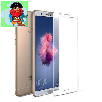 Защитное стекло для Huawei P Smart 5D (полная проклейка) цвет: белый - фото 1 - id-p111922150