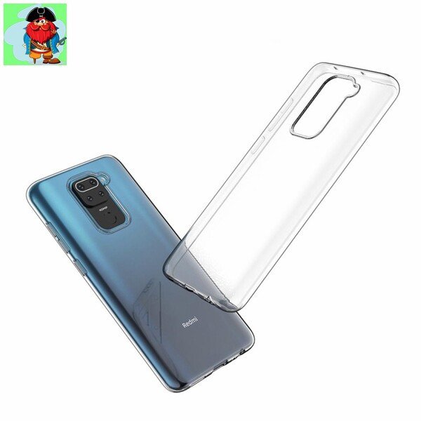 Чехол для Xiaomi Note 9 Silicone Case, цвет: прозрачный - фото 1 - id-p132737341