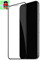 Защитное стекло для Apple iPhone 11 5D (полная проклейка), цвет: черный