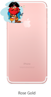 Корпус для Apple iPhone 7 Plus (A1784) цвет: розовое золото - фото 1 - id-p88616479