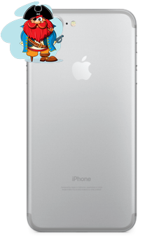 Корпус для Apple iPhone 7 Plus (A1784) цвет: серебристый - фото 1 - id-p88616482