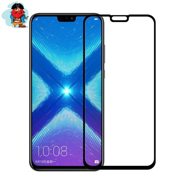 Защитное стекло для Huawei Y9 2019 5D (полная проклейка) цвет: черный - фото 1 - id-p92167111