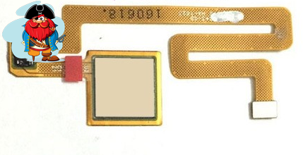 Шлейф для Xiaomi Mi Max со сканером (сенсором) отпечатка пальцев, цвет: золотой - фото 1 - id-p110439968