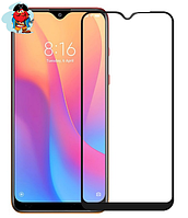 Защитное стекло для Xiaomi Redmi 8, Redmi 8A 5D (полная проклейка) цвет: черный