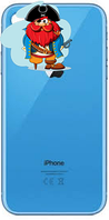 Задняя крышка (стекло) для Apple iPhone XR, цвет: синий