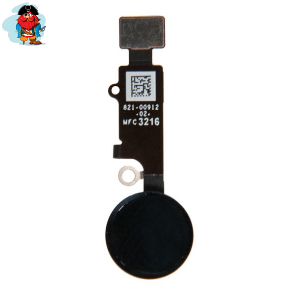 Шлейф кнопки Home для Apple iPhone 7 Plus (сенсорное нажатие), цвет: черный - фото 1 - id-p113968661