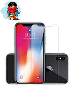 Защитное стекло для Apple iPhone X, цвет: прозрачный