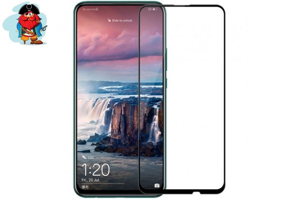 Защитное стекло для Huawei Y9 Prime 2019 5D (полная проклейка) цвет: черный - фото 1 - id-p111746244