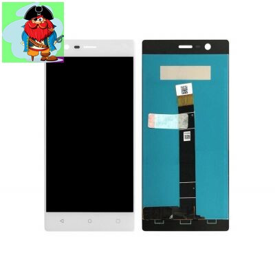 Экран для Nokia 3 с тачскрином, цвет: белый - фото 1 - id-p164555912