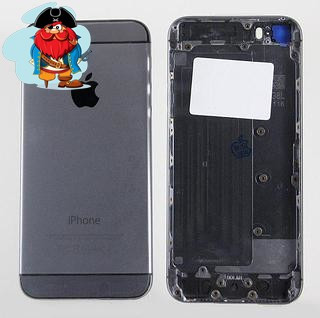 Задняя крышка (корпус) для Apple iPhone 6 6G (A1586, A1549) цвет: темно-серый - фото 1 - id-p81588150