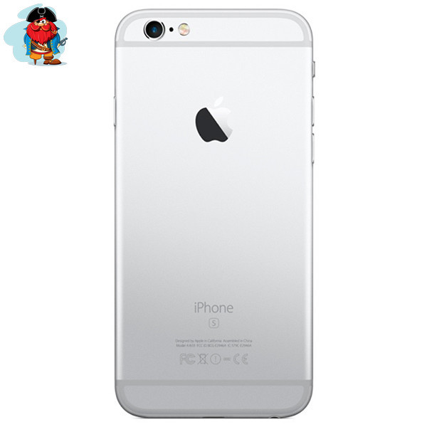 Задняя крышка (корпус) для Apple iPhone 6S (A1688, A1633) цвет: серебристый - фото 1 - id-p81588161