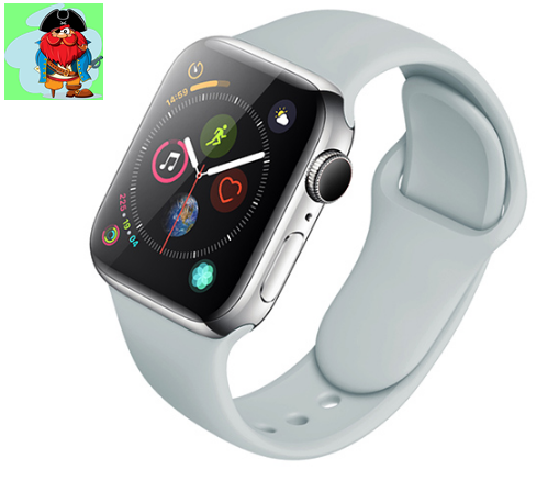 Силиконовый ремешок для Apple Watch 38/40 мм, цвет: Бетон - фото 1 - id-p127565178