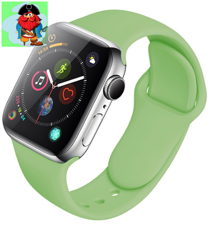 Силиконовый ремешок для Apple Watch 38/40 мм, цвет: Васильковый - фото 1 - id-p127565182