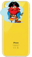 Задняя крышка (стекло) для Apple iPhone XR, цвет: желтый