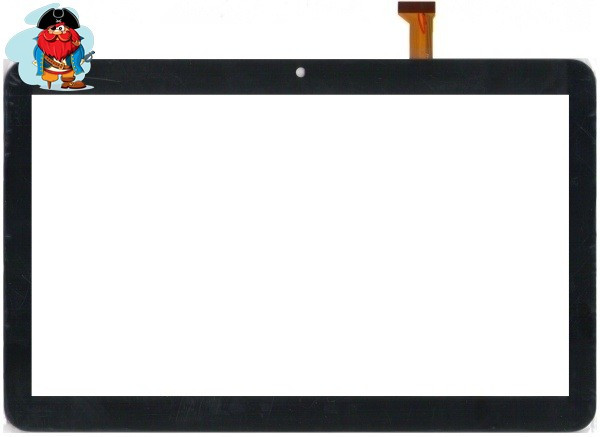 Тачскрин для планшета Texet TM1057 (FX-C10.1-192), цвет: черный - фото 1 - id-p93540920