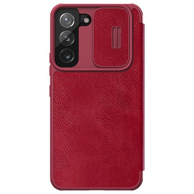 Кожаный чехол Nillkin Qin Pro Leather Case Красный для Samsung Galaxy S22 Plus - фото 2 - id-p175490339