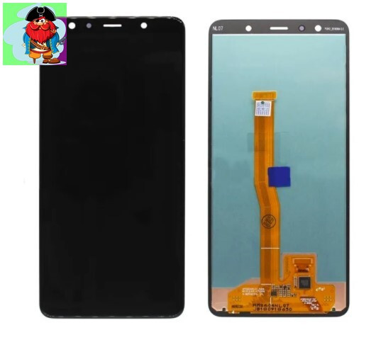 Экран для Samsung Galaxy A7 2018 (SM-A750) с тачскрином OLED, цвет: черный - фото 1 - id-p114862875