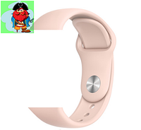 Силиконовый ремешок для Apple Watch 38/40 мм, цвет: пудровый