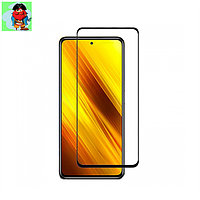 Защитное стекло для Xiaomi POCO M3 PRO, M3 Pro 5G 5D (полная проклейка), цвет: черный