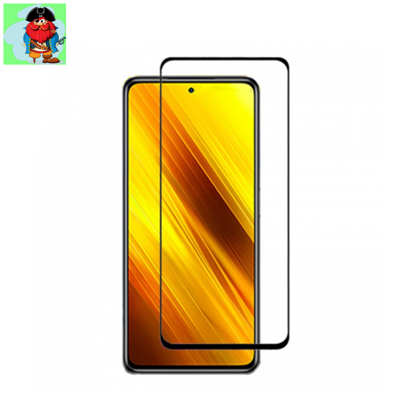 Защитное стекло для Xiaomi POCO M3 PRO, M3 Pro 5G 5D (полная проклейка), цвет: черный - фото 1 - id-p164901047