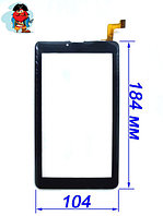Тачскрин для планшета Digma Plane 7.4 4G, Digma Hit 4G HT7074ML (FPC-FC70S786-00 FHX), цвет: черный