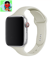Силиконовый ремешок для Apple Watch 42/44 мм, цвет: слоновая кость