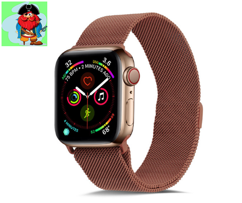 Металлический ремешок для Apple Watch 42/44 мм, цвет: медный - фото 1 - id-p127682688