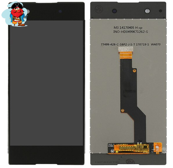 Экран для Sony Xperia XA1 G3112 с тачскрином, цвет: черный оригинальный в рамке - фото 1 - id-p122982702