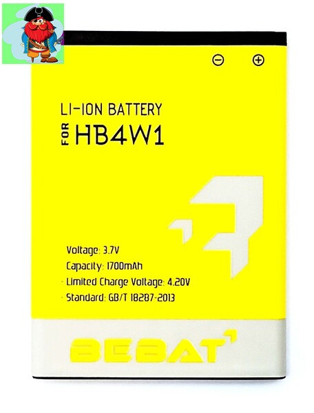 Аккумулятор Bebat для Huawei Ascend Y530 (HB4W1, HB4W1H) - фото 1 - id-p123151809