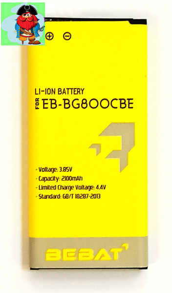 Аккумулятор Bebat для Samsung Galaxy S5 mini (EB-BG800CBE) - фото 1 - id-p123151810