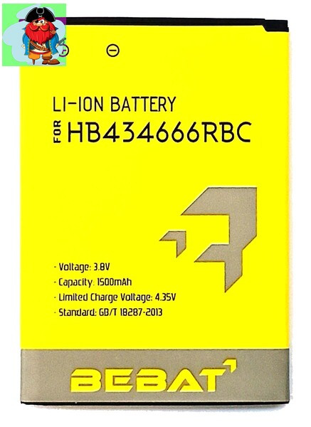 Аккумулятор Bebat для Huawei wi-fi роутера E5573, E5575, E5577, E5573S, E5776S (HB434666RBC) - фото 1 - id-p130800373