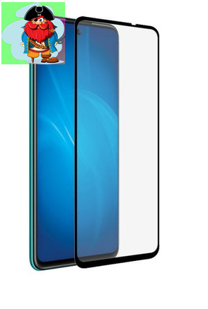 Защитное стекло для Huawei P smart 2021 5D (полная проклейка), цвет: черный - фото 1 - id-p147675078